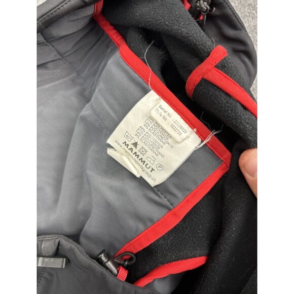 Mammut Softshell Jacket Mens Large Black Schoeller WB-400 Zip Pockets Hiking - Picture 5 of 7